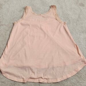 THE GREAT Lace Slouch Sleep Tank For Women Size 0 Rose Dust
